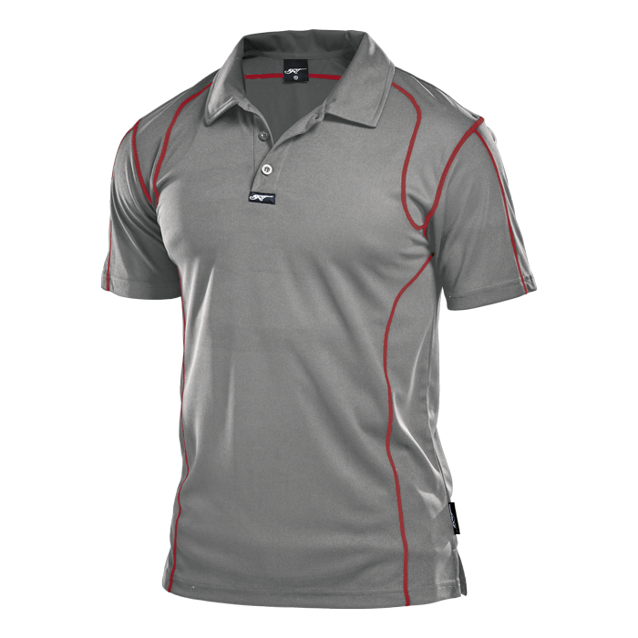 BRT Speedster Golf Shirt  Grey/Red / XS / Regular - 