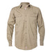 Vented Long Sleeve Work Shirt Khaki / L - High Grade Shirts