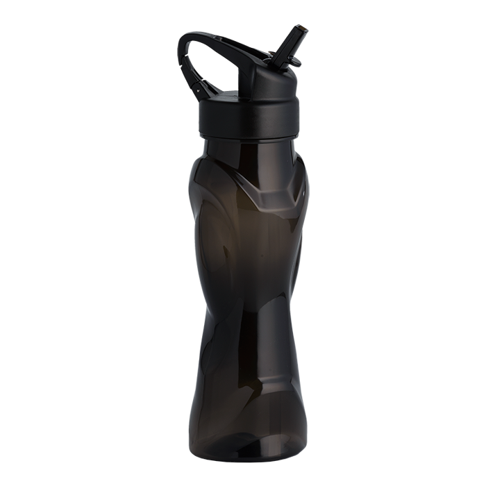 BW0072 - 570ml Curved Body Water Bottle Black / STD / Last Buy - Drinkware