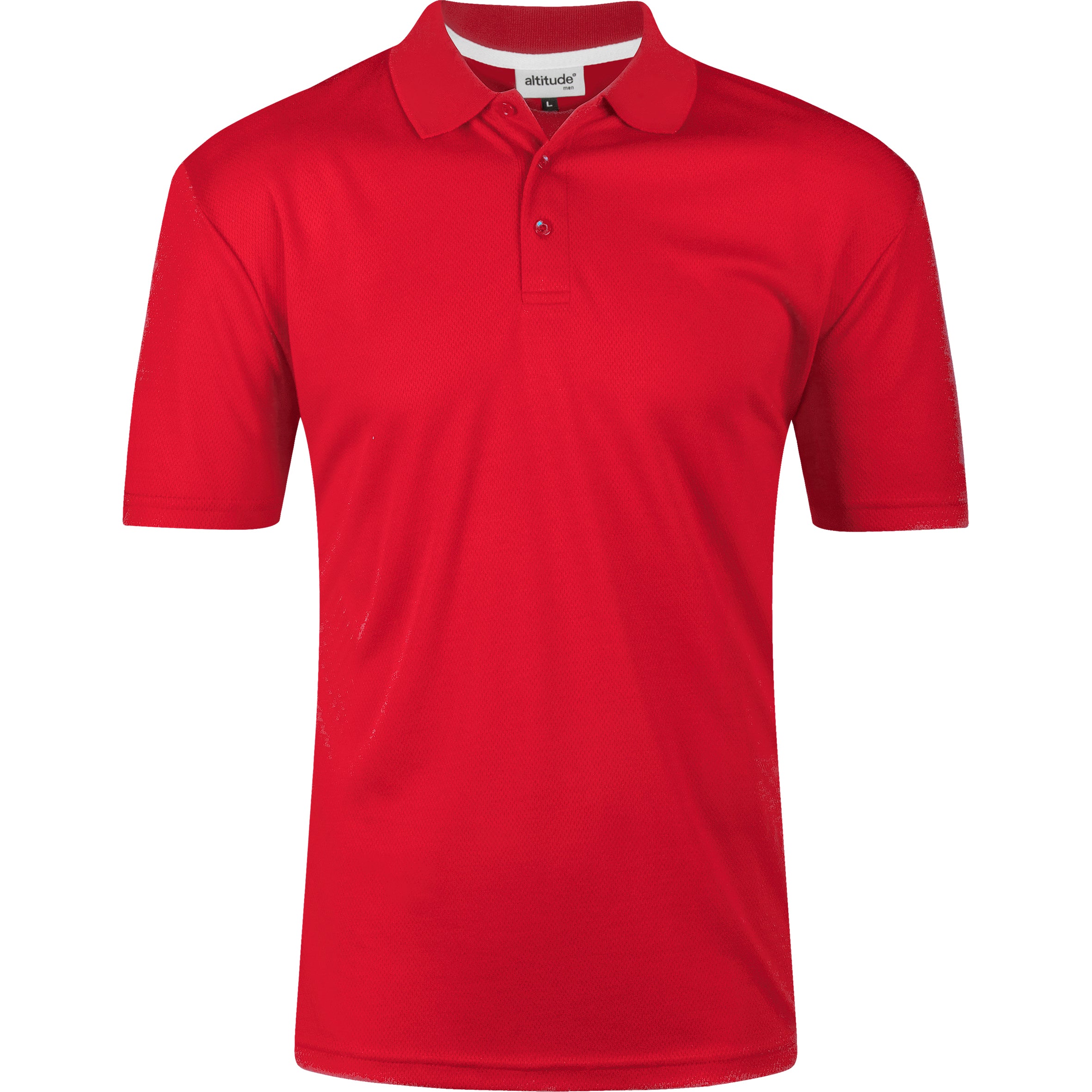 Mens Bayside Golf Shirt  - Red