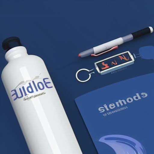 Drinkware set consisting of a vacuum flask, pen, keyholder and mousepad