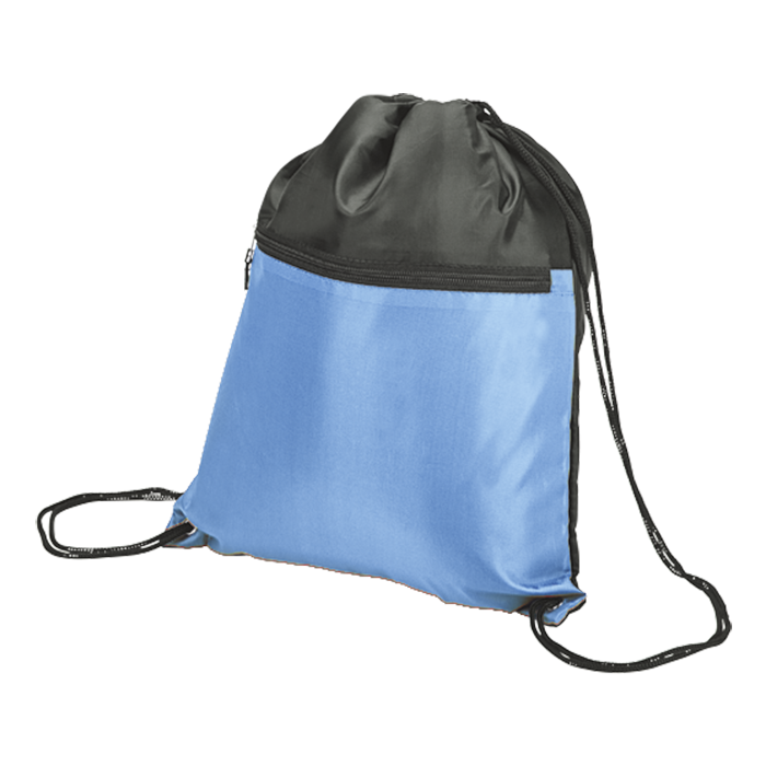 Sport Drawstring Bag With Zip Pocket