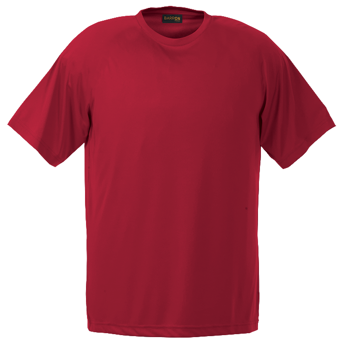 135g Barron Polyester T-Shirt  Red / SML / Regular 
