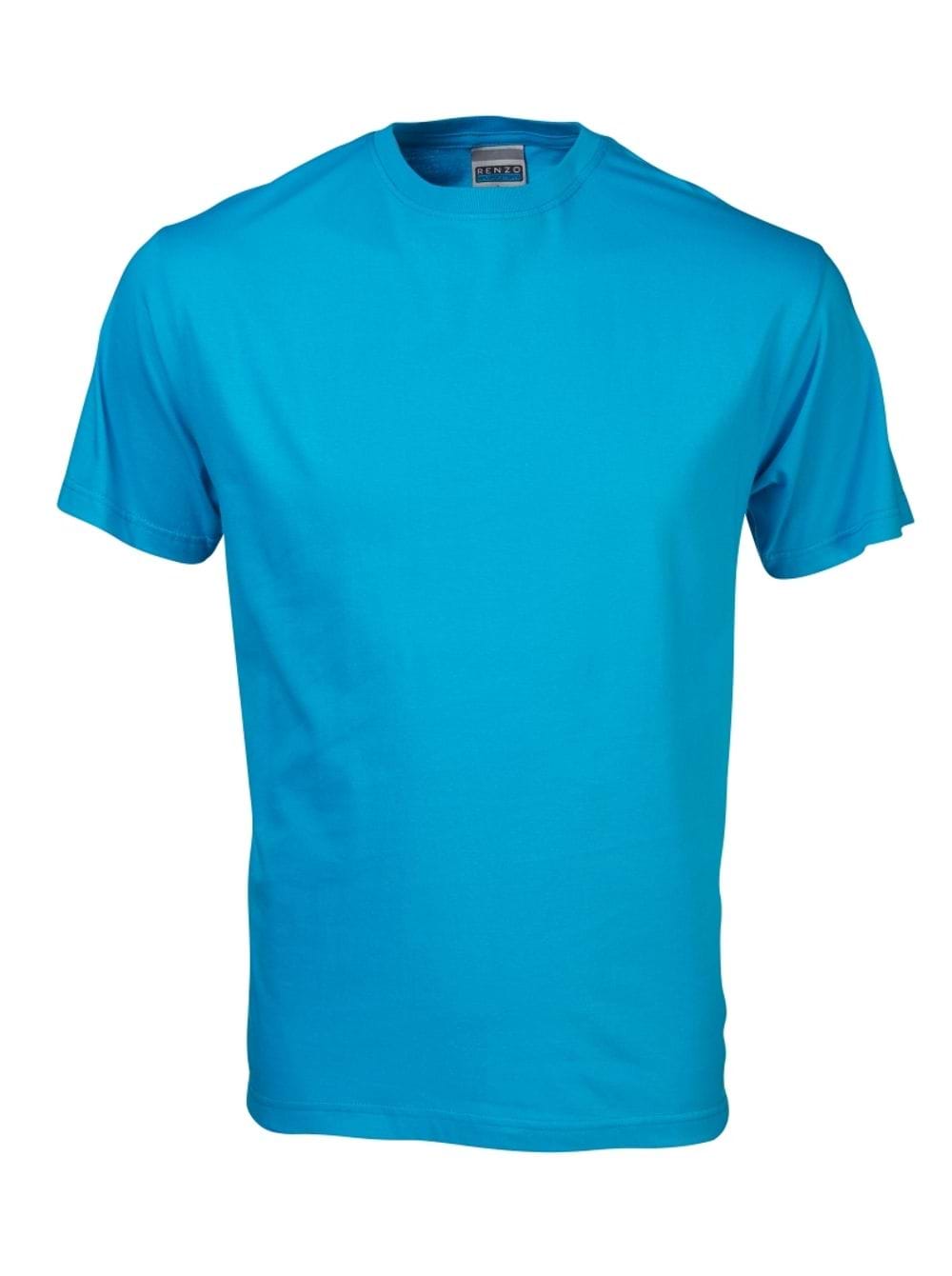 165G Crew Neck T-Shirt - Cyan Blue / L