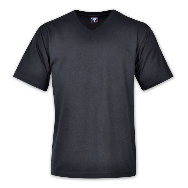 170g Combed Cotton V-neck T-shirt