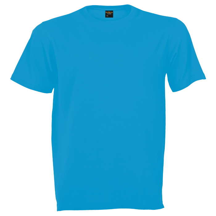 170gsm Creative Cotton Round-Neck T-Shirt Sapphire Blue / LAR / Regular - T-Shirts