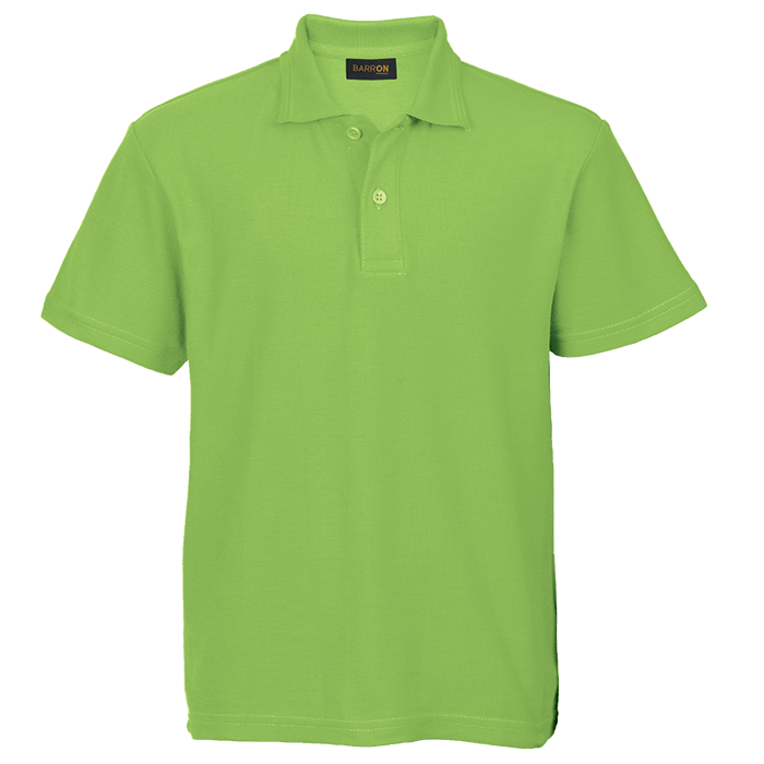 175g Kiddies Pique Knit Golfer Lime / 3 to 4 / Regular - Kids-Golf Shirts