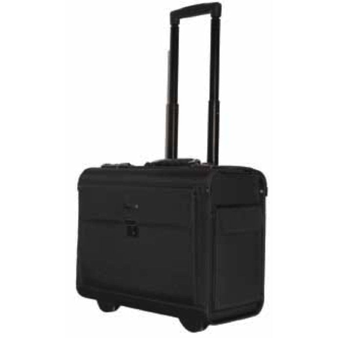 Pilot Case Briefcase Shown with Extended Trolley Handle