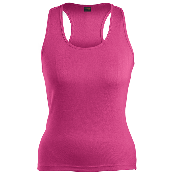 210g Ladies Racer Back  Bright Pink / XS / Last Buy - 