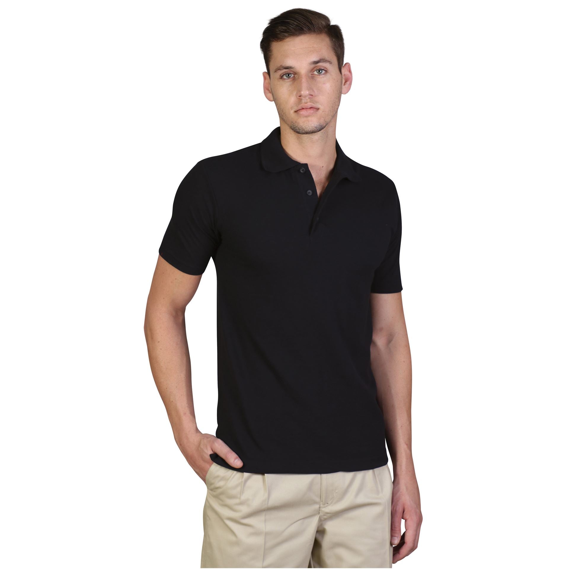 240g Classic Heavy Weight Polo Black / 5XL