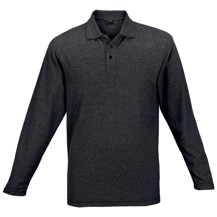 Mens 175g Pique Knit Long Sleeve Golfer