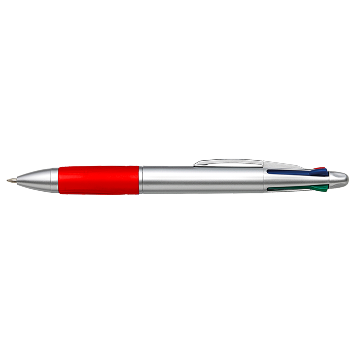 4 Colour Ballpoint Pen with Rubber Grip