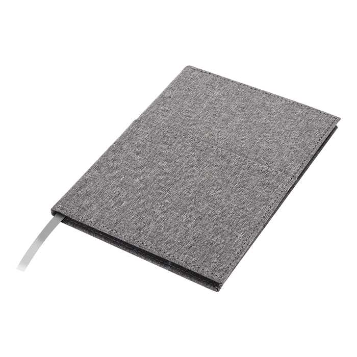 A5 Melange Notebook With Front Pocket