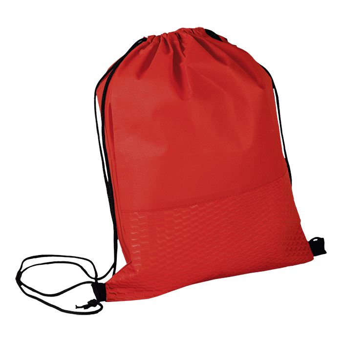 Wave Design Drawstring Bag Non-Woven