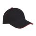 6 Panel Single Jersey Cap  Black/Red / STD / Last Buy