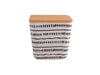 700ml Bamboo Container-Cream-Black-Brown