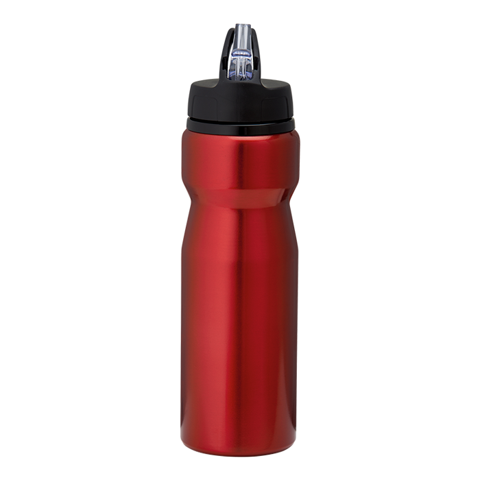 BW0066 - 750ml Aluminium Water Bottle with Carry Handle Red 