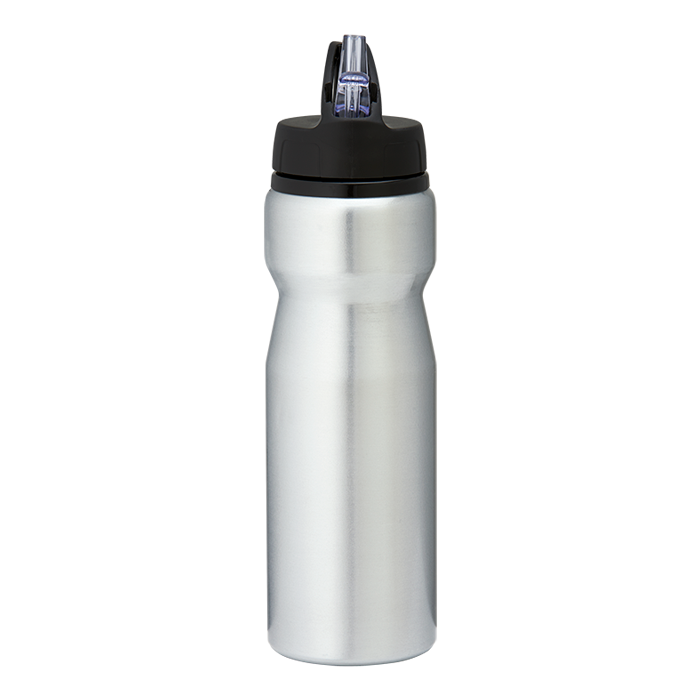 750ml Aluminium Water Bottle with Carry Handle Silver / STD / Regular - Drinkware