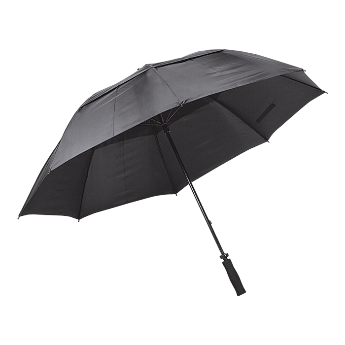 BR0008 - 8 Panel Golf Umbrella Black / STD / Regular - 