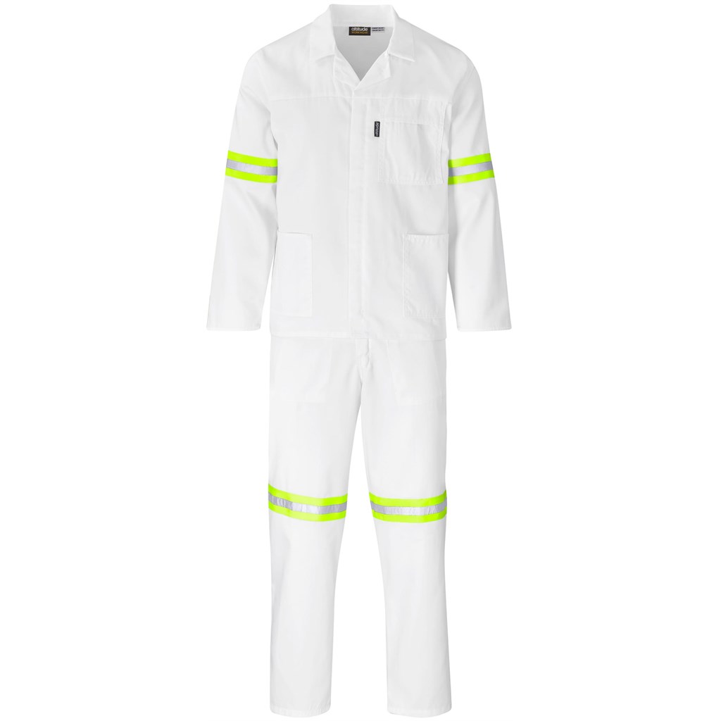 Trade Polycotton Conti Suit - Reflective Arms, Legs & Back - Yellow Tape