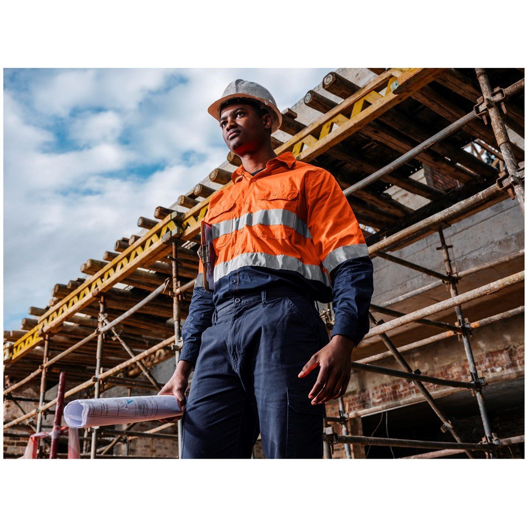 Vented Two-Tone Reflective Work Shirt
