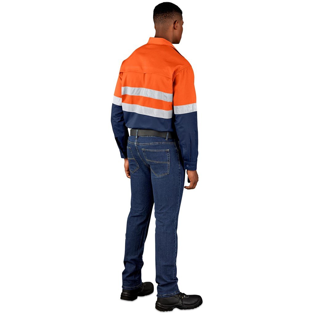Vented Two-Tone Reflective Work Shirt