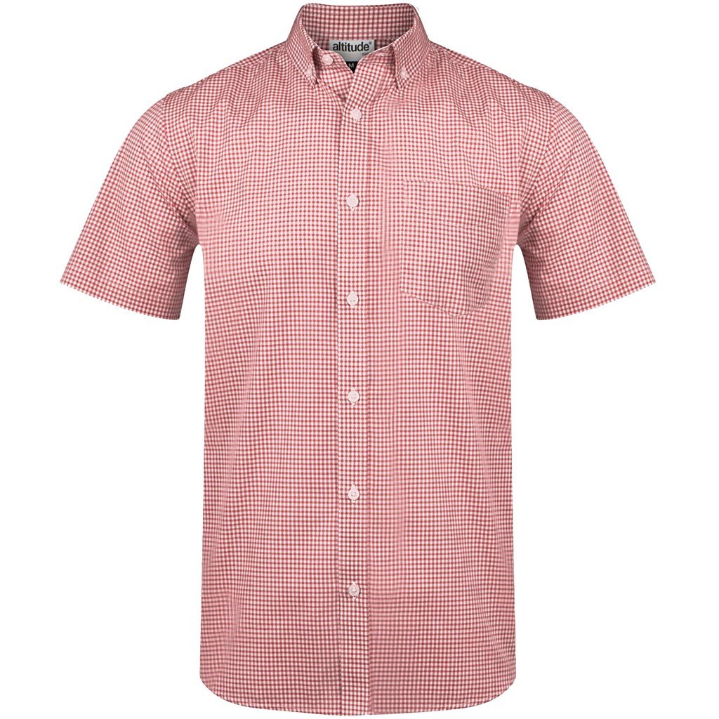 Mens Short Sleeve Edinburgh Shirt  - Blue