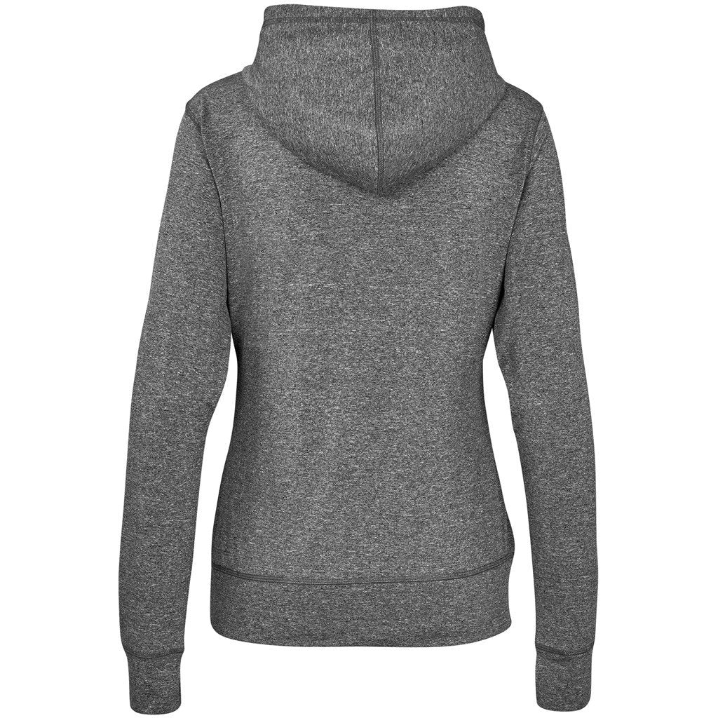 Ladies Fitness Lightweight Hooded Sweater - Red