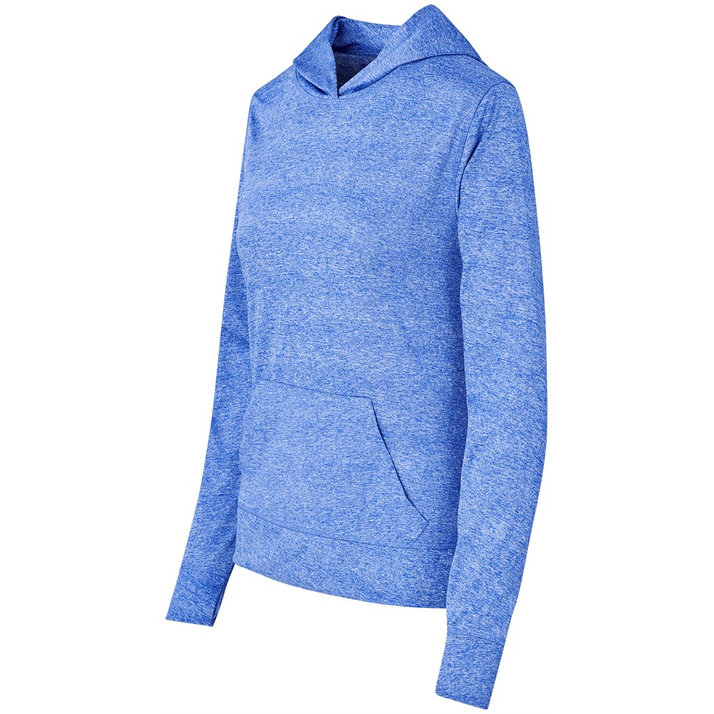 Ladies Fitness Lightweight Hooded Sweater - Red