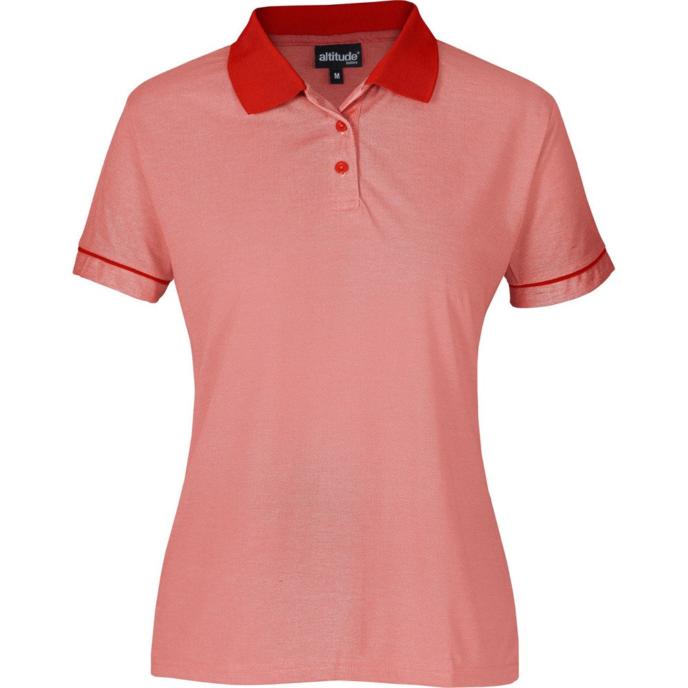 Ladies Verge Golf Shirt  - Red