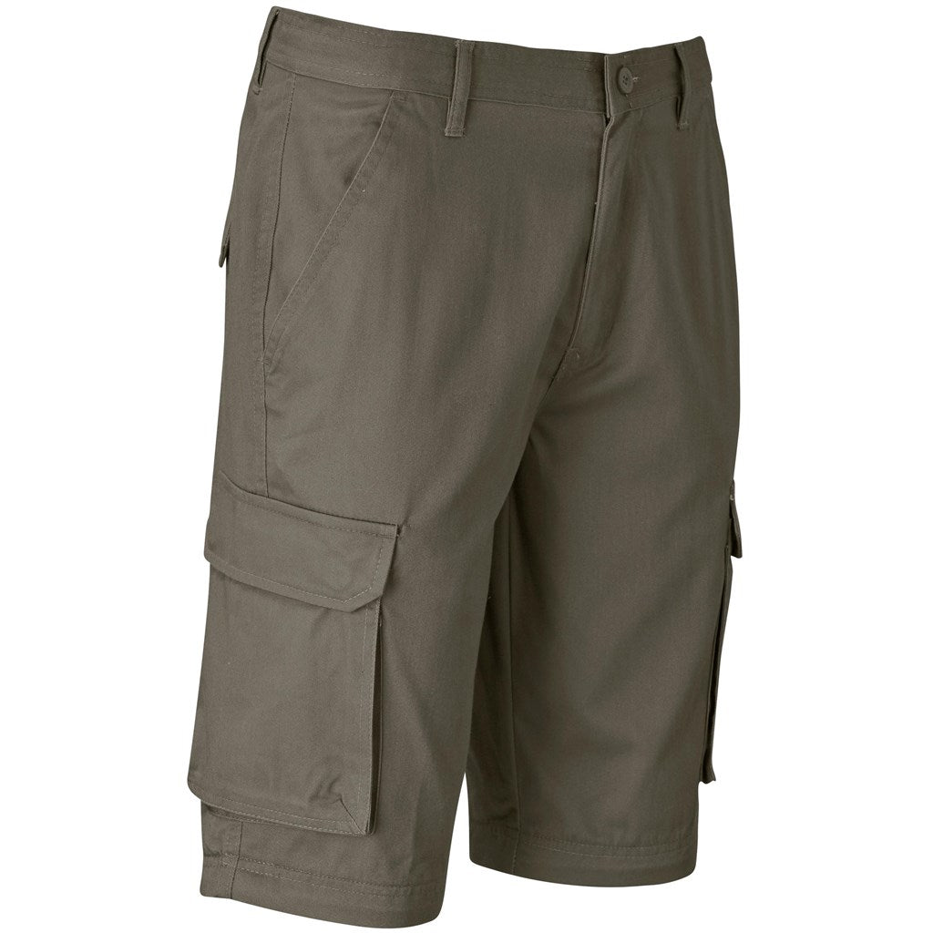 Mens Cargo Zip Off Pants  - Brown
