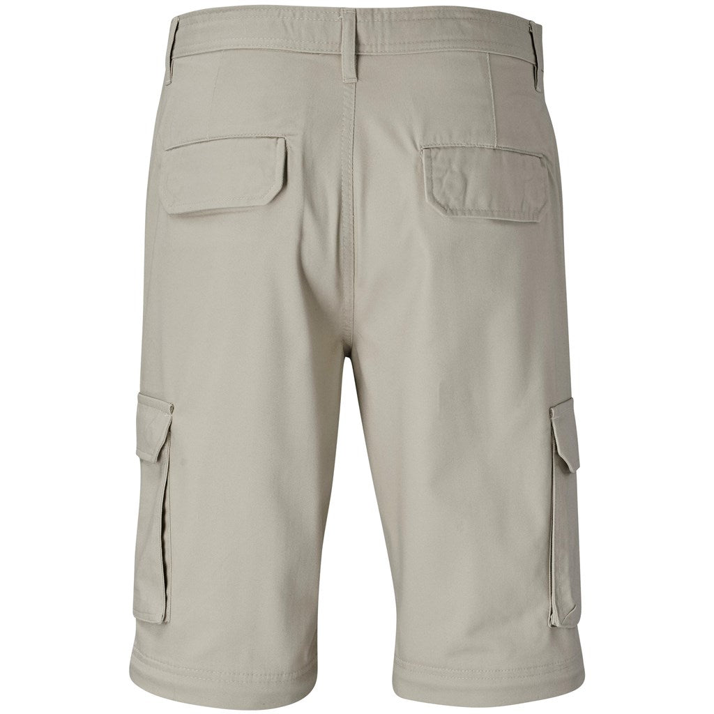 Mens Cargo Zip Off Pants  - Brown