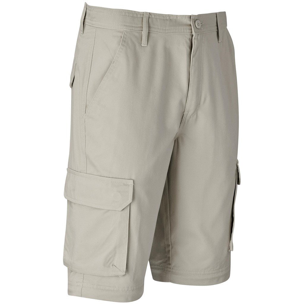 Mens Cargo Zip Off Pants  - Brown