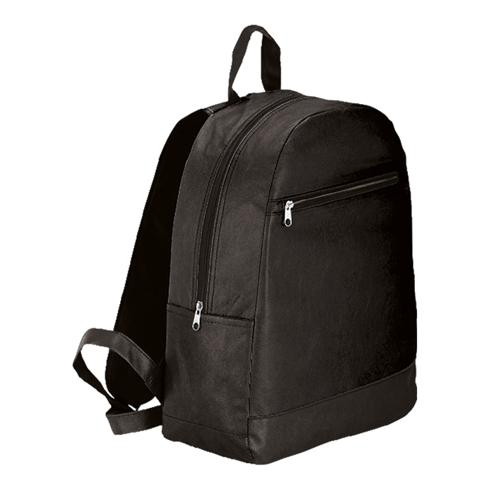 Backpack with Front Zip Pocket Non-Woven
