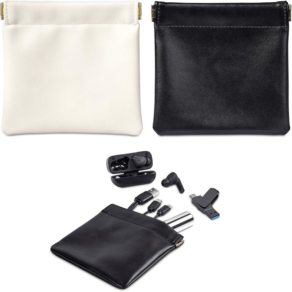 Plush PU Tech & Accessory Pouch