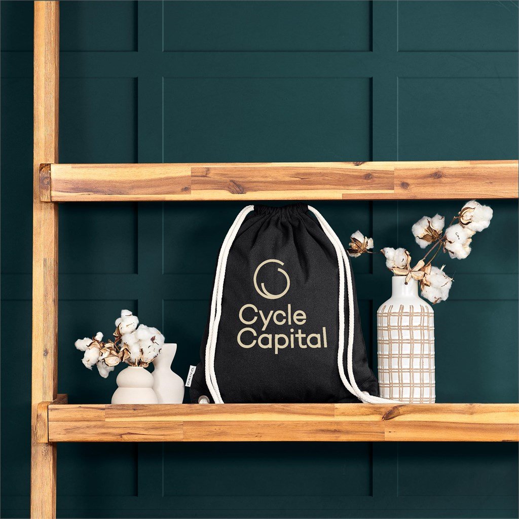 Kinchaku Recycled Canvas Drawstring Bag