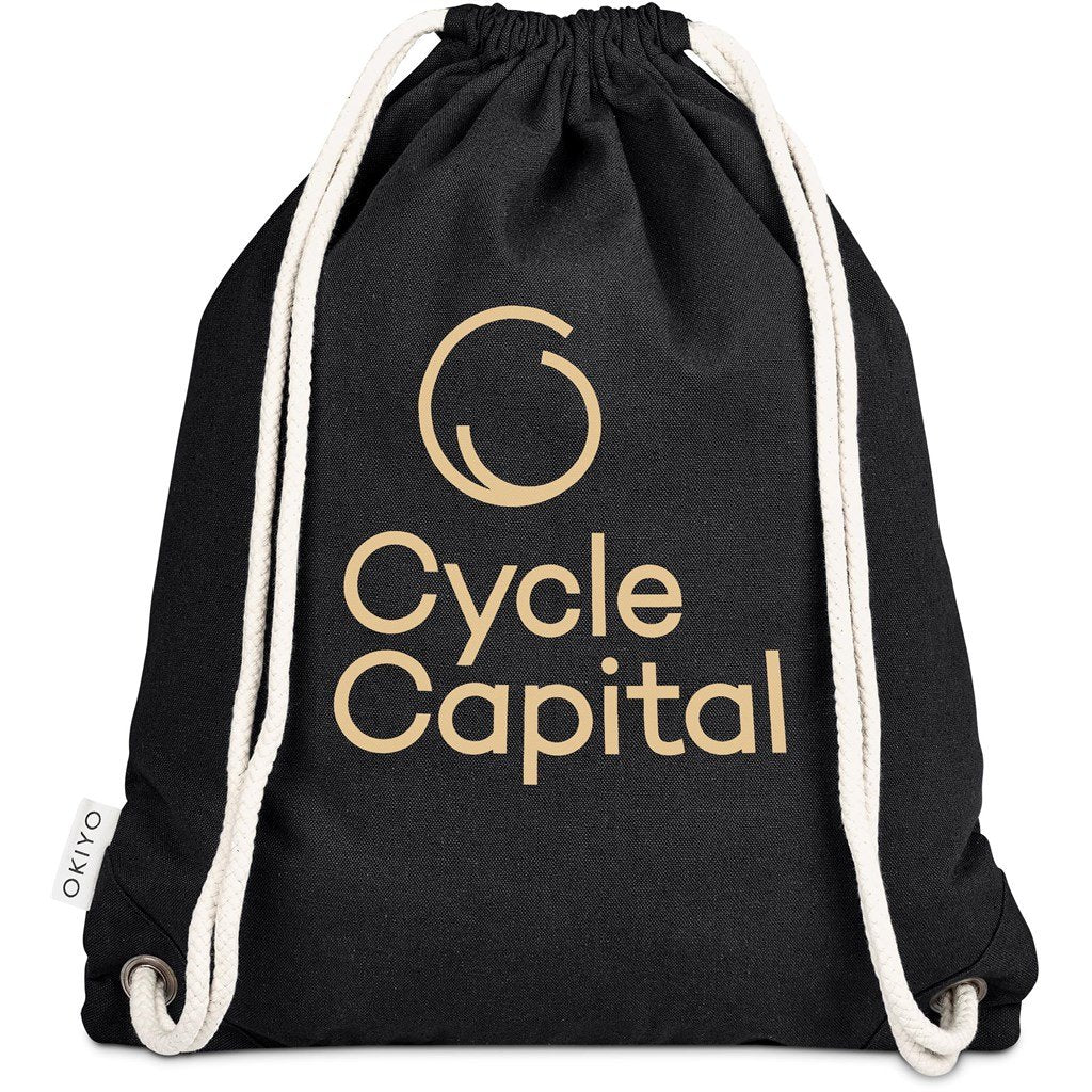 Kinchaku Recycled Canvas Drawstring Bag