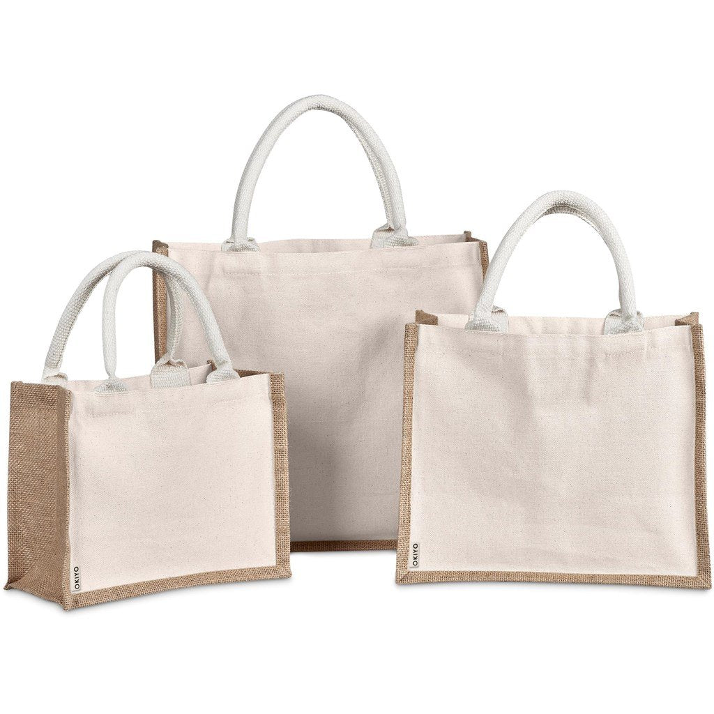 Chinsai Midi Jute & Cotton Tote