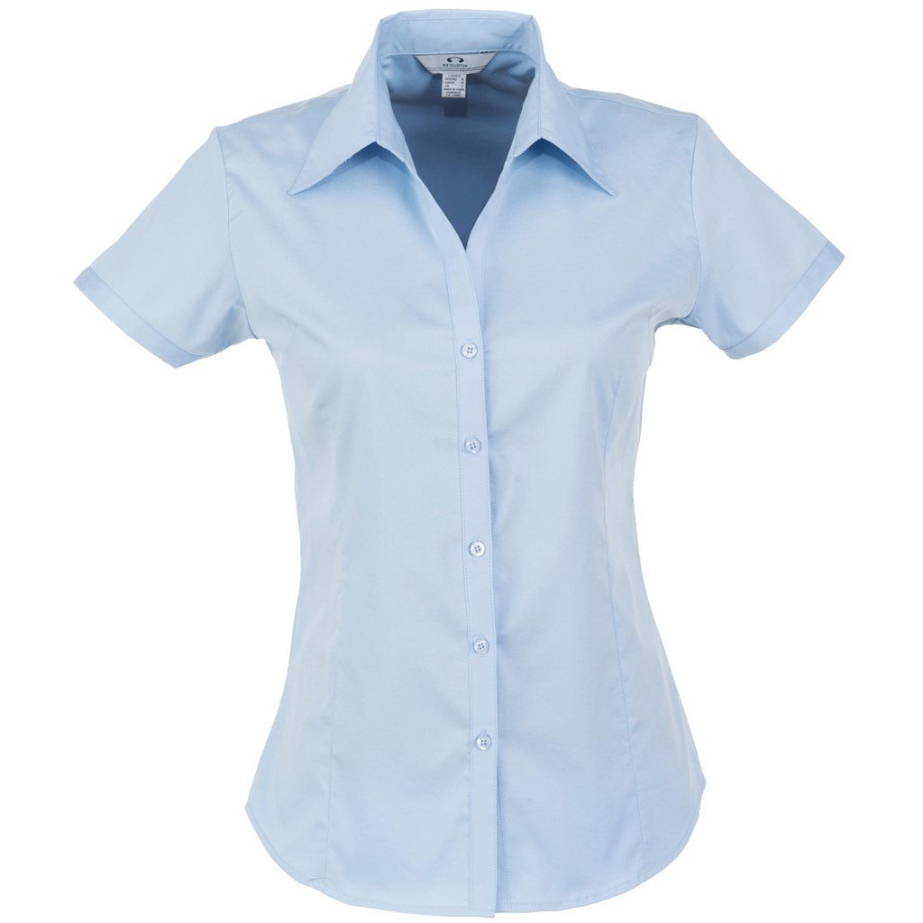 Ladies Short Sleeve Metro Shirt  - Royal Blue
