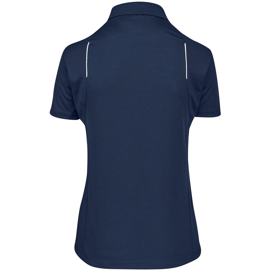 Ladies United Golf Shirt - White Navy