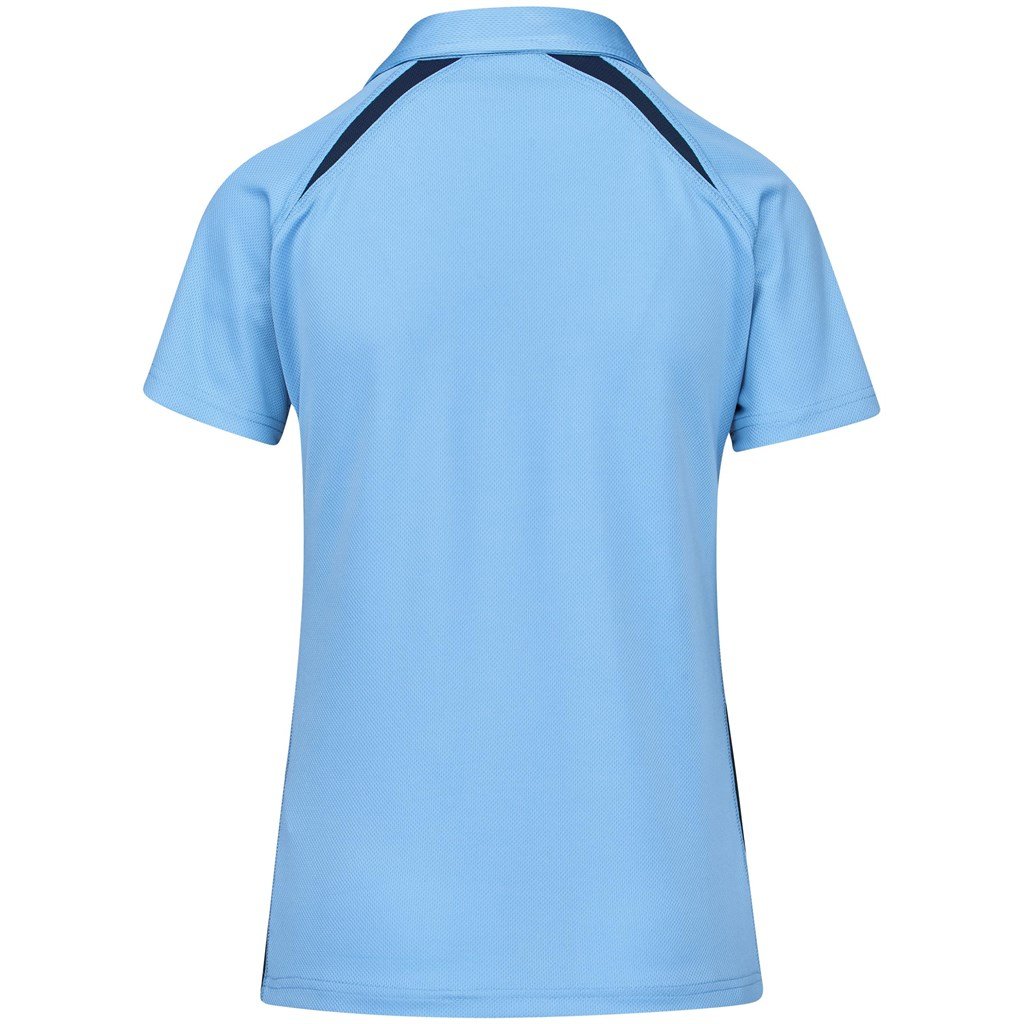 Ladies Splice Golf Shirt - Green Gold
