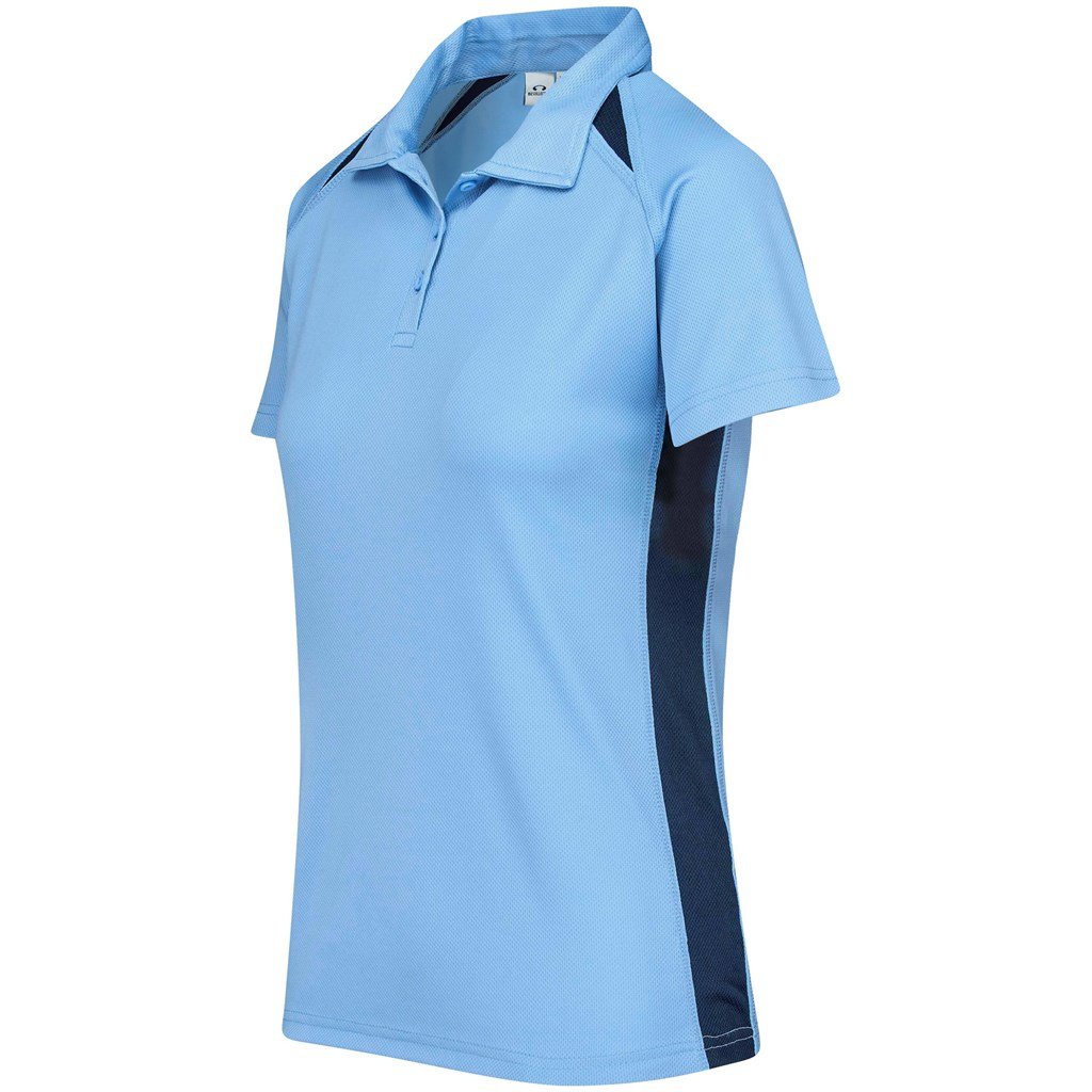 Ladies Splice Golf Shirt - Green Gold