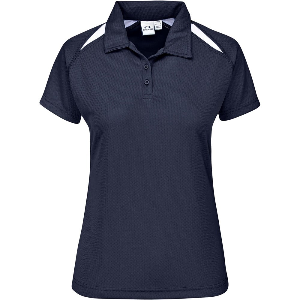 Ladies Splice Golf Shirt - Green Gold