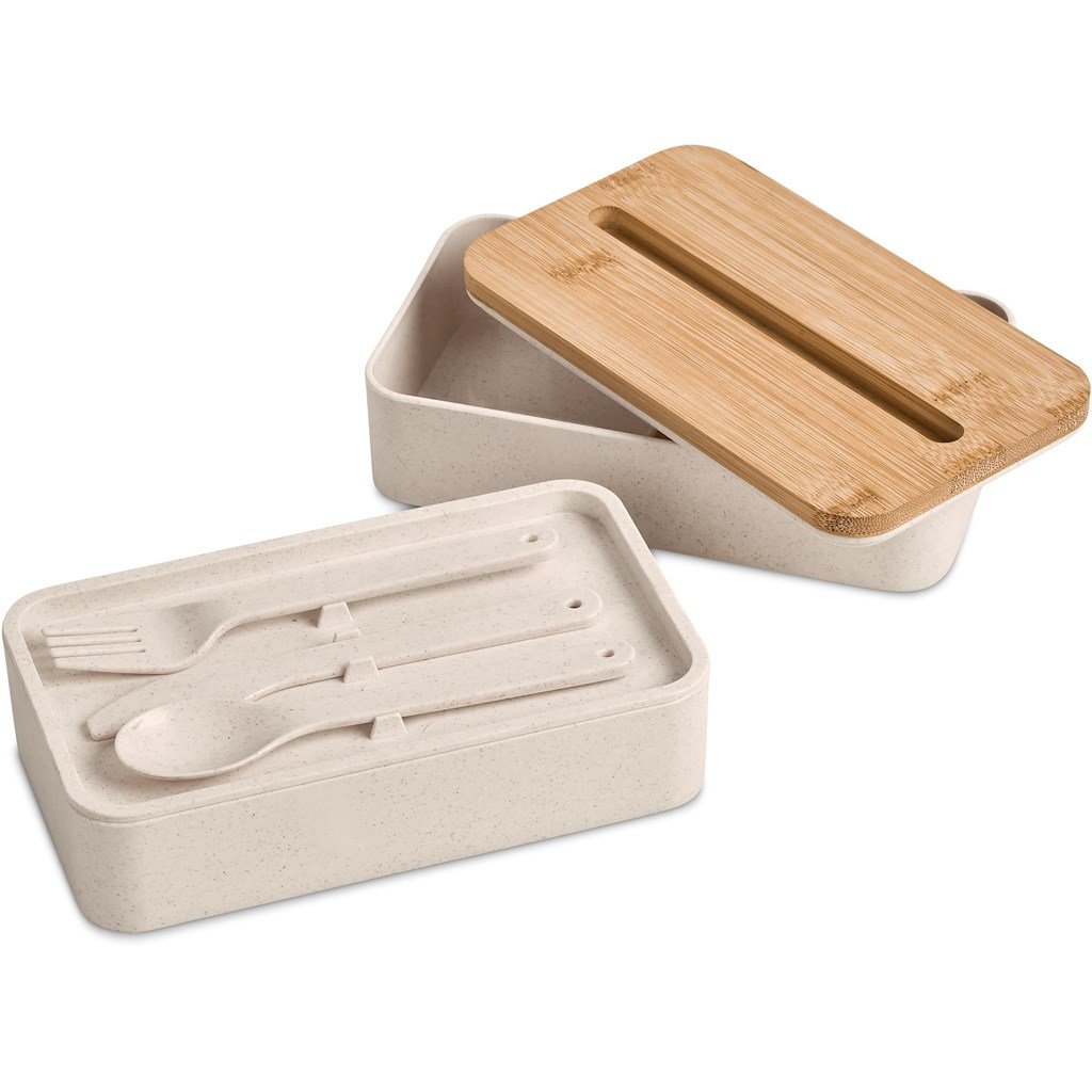 Dura Wheat Straw & Bamboo Lunch Box Set