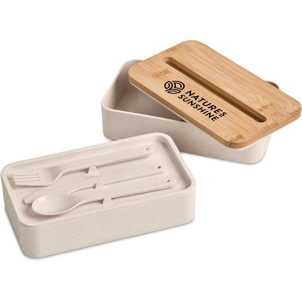 Dura Wheat Straw & Bamboo Lunch Box Set