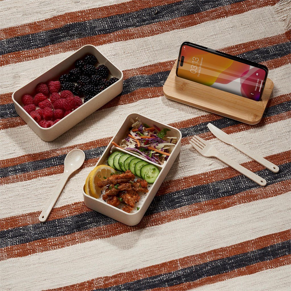 Dura Wheat Straw & Bamboo Lunch Box Set
