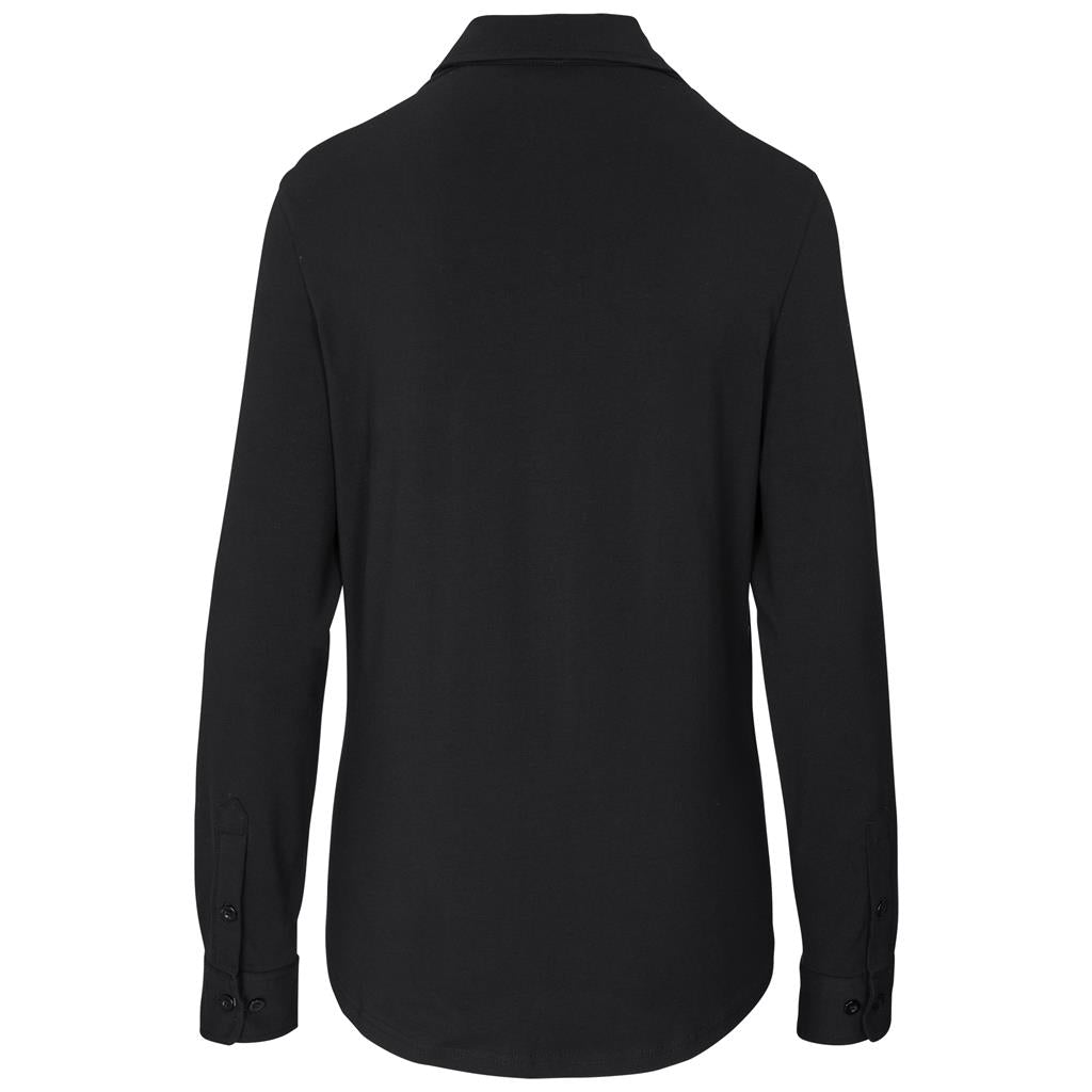 Ladies Long Sleeve  Cronus Knitted Shirt
