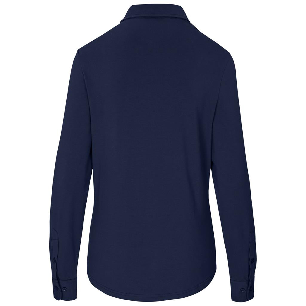 Ladies Long Sleeve  Cronus Knitted Shirt