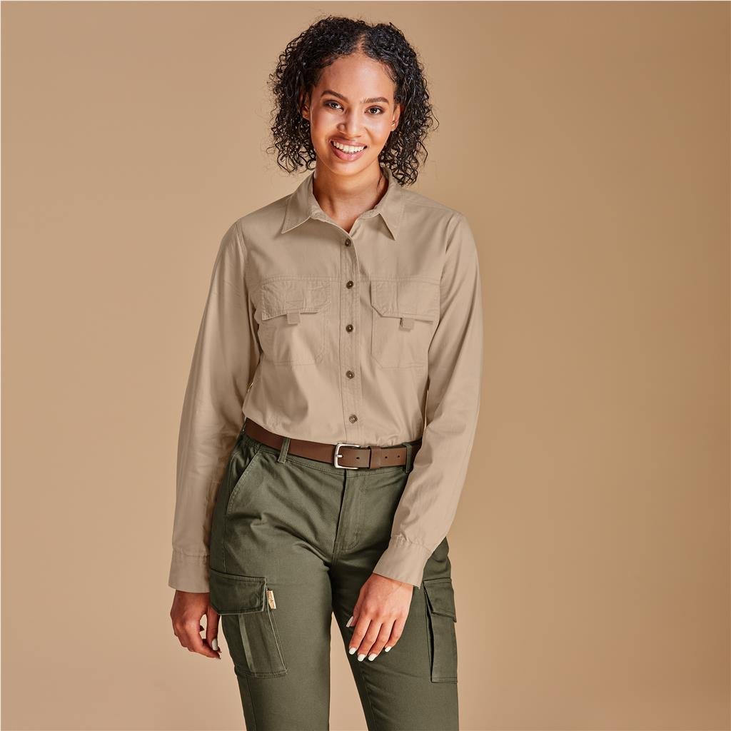 Ladies Long Sleeve Mawenzi Twill Shirt