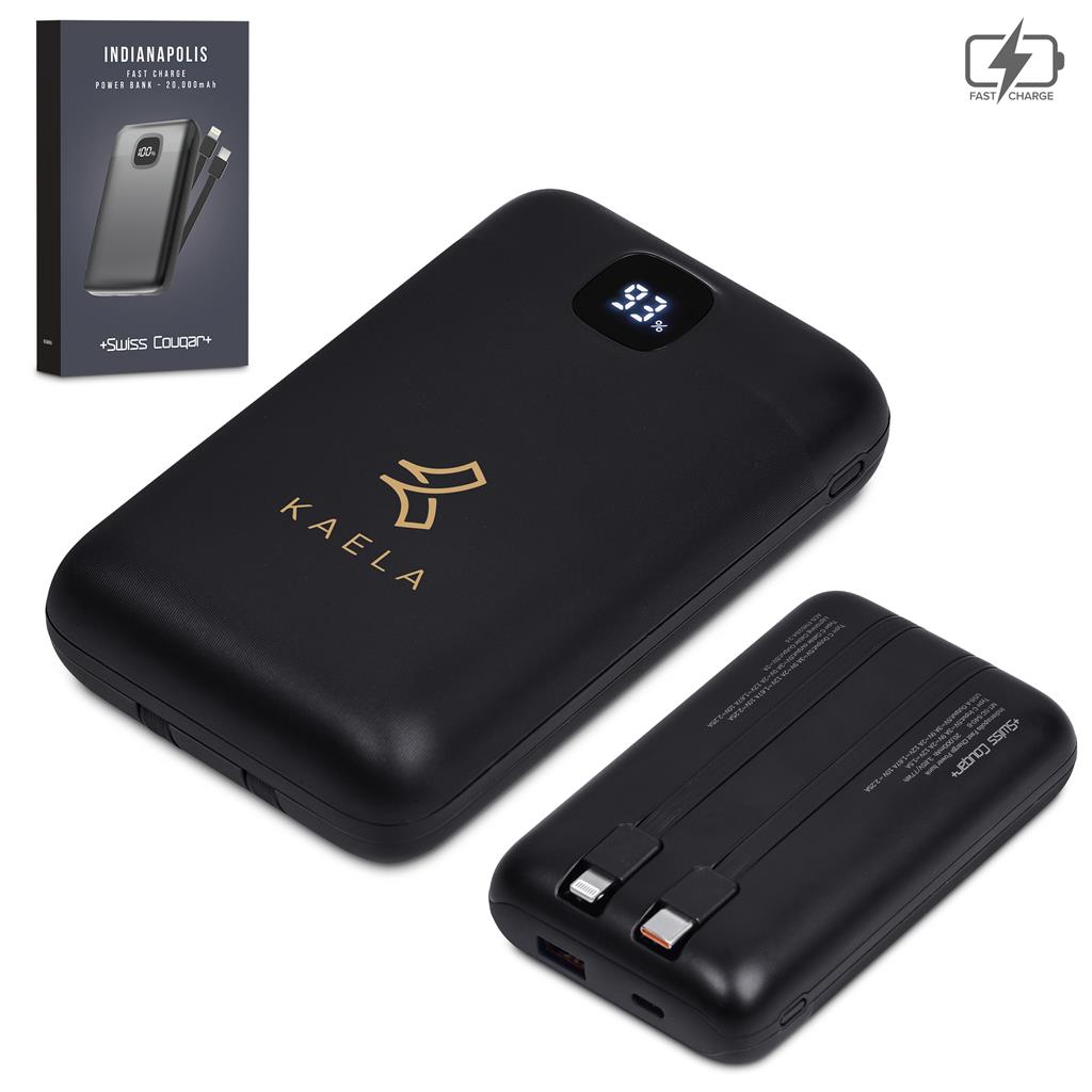 Indianapolis Fast Charge 22.5W Power Bank -20,000mAh